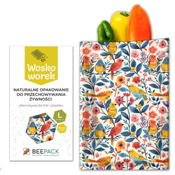 Wachsbecher „Vögelchen“ L 23 x 32 cm, 1 Stück