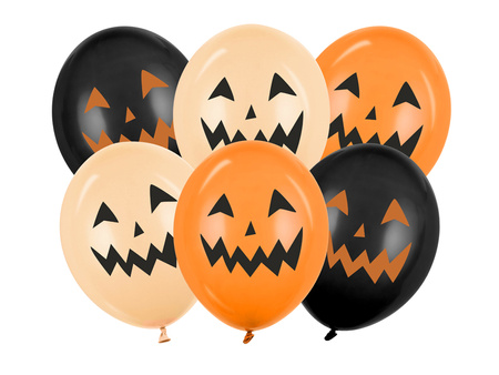 Latexballons „Kürbisse – Halloween“, Mix 30 cm, 6 Stk.