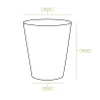 Papierbecher, braun/weiß, Dispersionsbeschichtung, 250 ml, Durchmesser 80 mm, 50 Stück