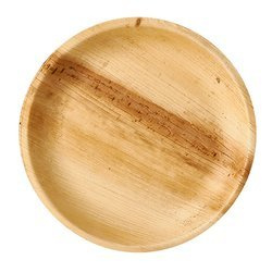 Runder Teller aus Palmblättern, 23 x 2,5 cm, 25 Stück
