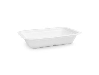 Behälter aus Zuckerrohr, 360 ml, 19 x 13 x 3,5 cm, Serie „3“, 50 Stück