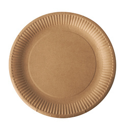 Runder Kraftpapier-Teller, 23 cm, 100 Stück