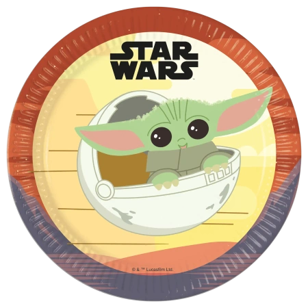 Papierteller „Star Wars: The Mandalorian“, 23 cm, 8 Stück