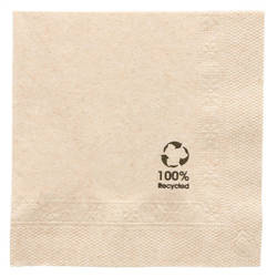 2-lagige Servietten „Recycled“, 20 x 20 cm, 100 Stück