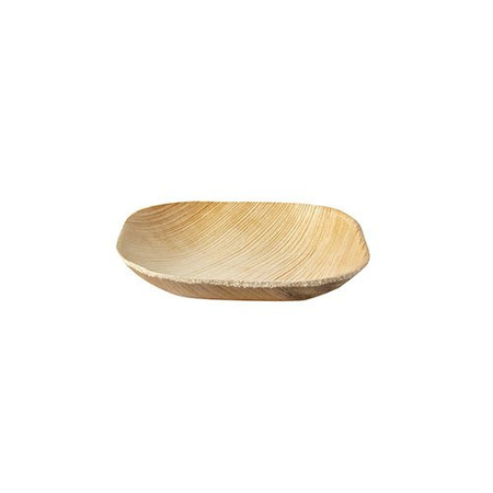Teller aus Palmblättern, 10 x 10 x 1,5 cm, 25 Stück