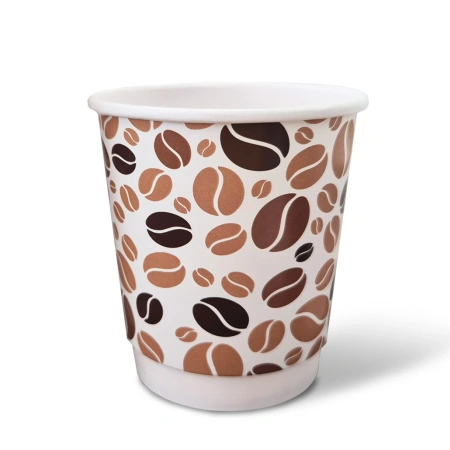 Doppelwandiger Pappbecher, No Plastic, 450 ml, Durchmesser 90 mm, 25 Stück