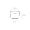 Kraftpapier-Eisbecher, 270 ml, Durchmesser 92 mm, 50 Stück