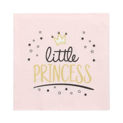3-lagige Servietten „Little Princess“ 1/4, 33 x 33 cm, 20 Stück