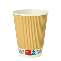 Wellpappe-Pappbecher, 350 ml, Durchmesser 90 mm, 25 Stück
