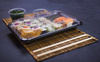 PLA-Sushi-Behälter, 17,5 x 12,5 x 4 cm, 100 Stück