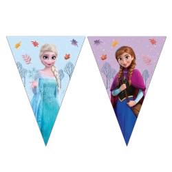 Papierflaggen-Girlande „Die Eiskönigin / Frozen“, 2,3 m, 1 Stück