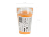 Papierbecher, Orange, 250 ml, 6 Stk.