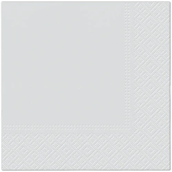 3-lagige Servietten, silberfarben, 1/4, 33 x 33 cm, 20 Stück