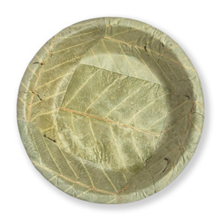 Tiefer Teller aus Salbaumblättern, Durchmesser 19,5 cm, Höhe 3,25 cm, 500 ml, 20 Stück