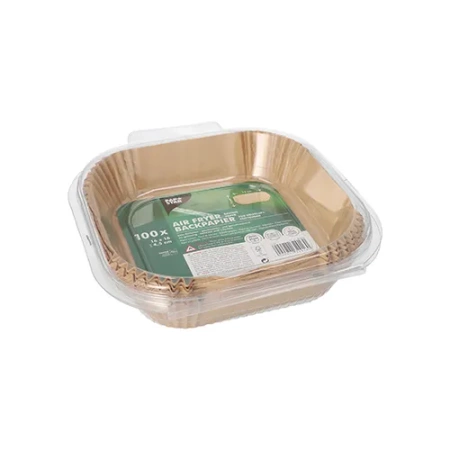 Papierbeutel für Fritteusen, 16 x 16 x 4,5 cm, 100 Stück