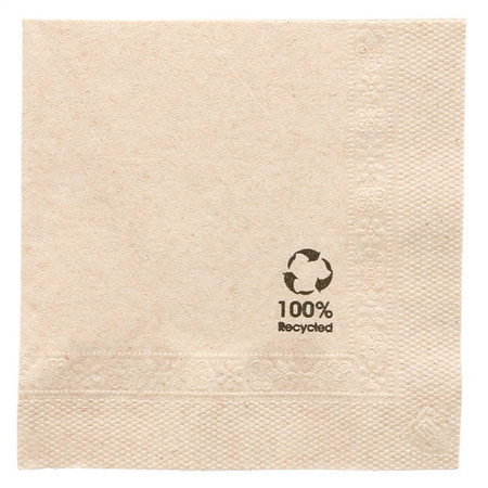 2-lagige Servietten „Recycled“, 20 x 20 cm, 100 Stück