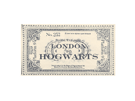Servietten 3‑lagig „Harry Potter – Ticket“, 33 × 40 cm, 20 Stk.