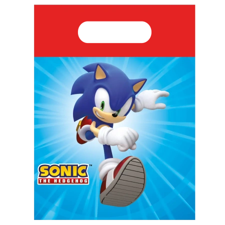 Papiertüten „Sonic SEGA“ 16 x 22 cm, 4 Stück