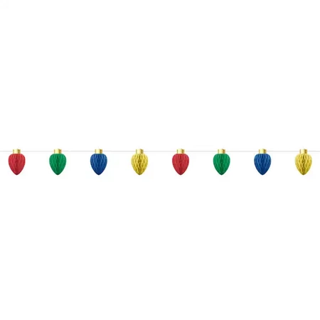 Weihnachtsgirlande aus Papier „Lichter“, 2,5 m, 1 Stück