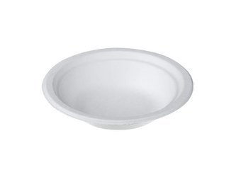 Schale aus Zuckerrohr, 400 ml, Durchmesser 17,8 cm, Höhe 4 cm, 50 Stück