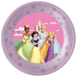 Mehrwegteller „Disney‑Prinzessinnen“, 21 cm, 4 Stück