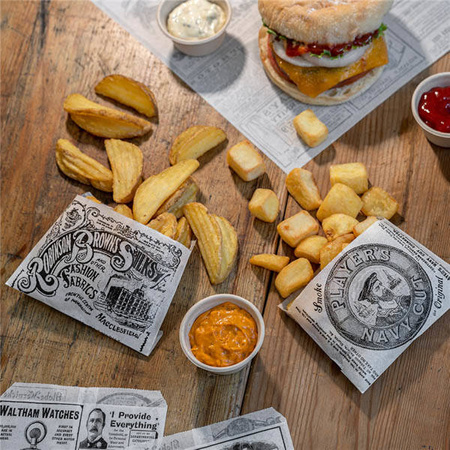 Papiertüte für Pommes frites „TIMES“, 12 x 9 cm, 1000 Stück