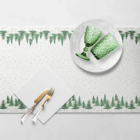 PREMIUM-Papiertischläufer auf Rolle, „Conifer Forest“, 40 cm x 24 m, 1 Stück