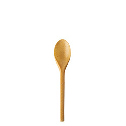 „REUSE“ WPC-Löffel aus Holzfasern, hellbraun, 12,5 cm, 50 Stück