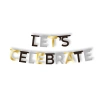 Papiergirlande „Let's Celebrate“, Länge 1,85 m, Höhe 13,8 cm, 1 Stück