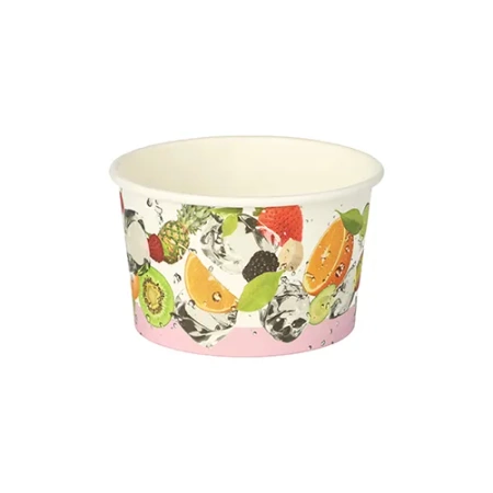 Papierbecher für Eis, 150 ml, Durchmesser 9,2 cm, Höhe 5 cm, 50 Stück
