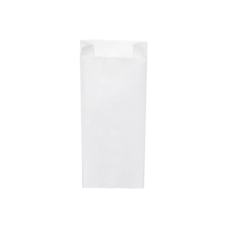 Weiße Papiertüte für Frühstücksbrötchen, 2,0 kg, 14+7 x 32 cm, 1000 Stück