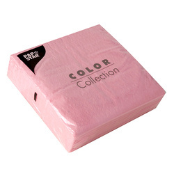 Einlagige rosa Servietten, 1/4, 33 x 33 cm, 100 Stück