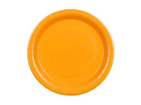 Papierteller , Orange, 23 cm, 6 Stk.