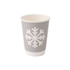 Doppelwandiger Papierbecher, Dispersionsbeschichtung, „Winter“, 350 ml, Durchmesser 90 mm, 25 Stück