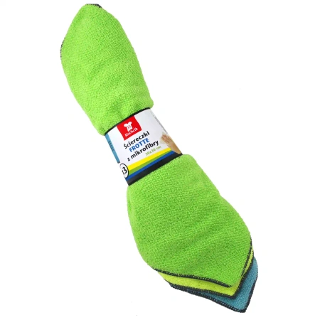 Mikrofaser-Frottee-Tücher, verschiedene Farben, Kuchcik, 3 Stück