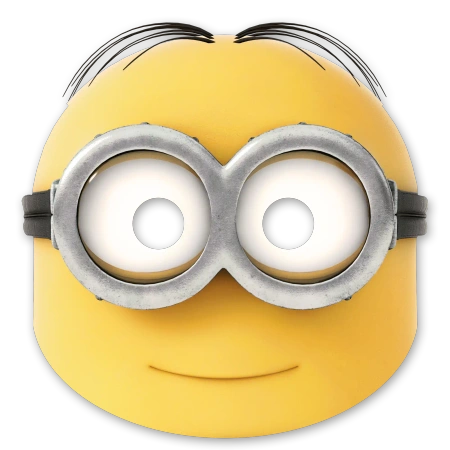 Papiermasken „Minions“, 6 Stück