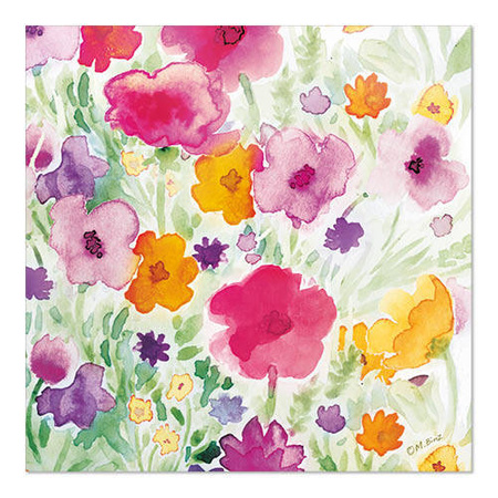 Servietten 3-lagig Flower Field 1/4 33 x 33 cm 20 Stk.