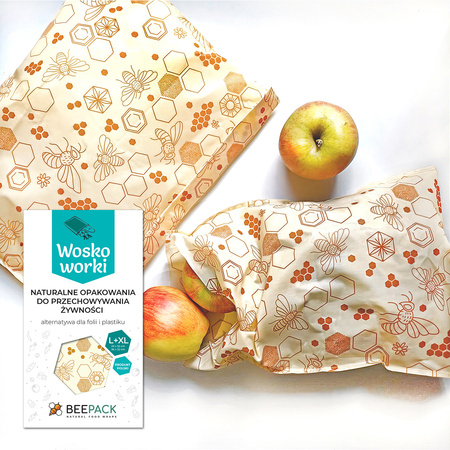 Wachsbecher „Bienen“ Set L+XL, 1 Stück