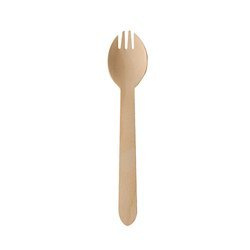 Holzlöffel-Gabeln, 16 cm, 100 Stück