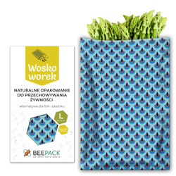 Wachsbecher „Wellen“ L 23 x 32 cm, 1 Stück