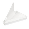Dreieckige Pizzaschachtel, weiß, 18 x 23 x 3 cm, 100 Stück