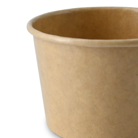 Kraftpapier-Eisbecher, 130 ml, Durchmesser 76 mm, 50 Stück
