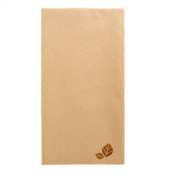 Premium Airlaid-Servietten in Kraftpapier, 1/8, 40 x 40 cm, 25 Stück