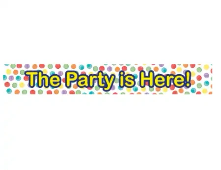 Geburtstagsbanner „Happy Birthday“ in Gold, 1 Stück