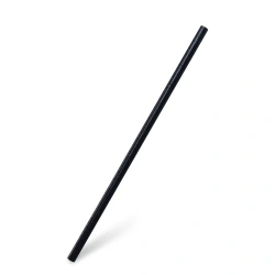 Wiederverwendbare Biokomposit‑Trinkhalme, schwarz, 8/240 mm, 100 Stk.