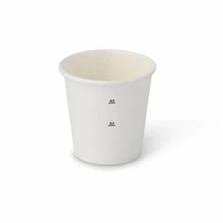 Weißer Pappbecher, 50 ml, Durchmesser 50 mm, 50 Stück