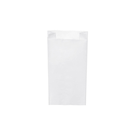 Weiße Papiertüte für Frühstücksbrötchen, 1,5 kg, 14+7 x 29 cm, 1000 Stück