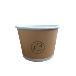 Braune Papierschale, 500 ml, Durchmesser 115 mm, 25 Stück