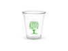 PLA-Becher „Green Tree“, 350 ml, Durchmesser 96 mm, 50 Stück