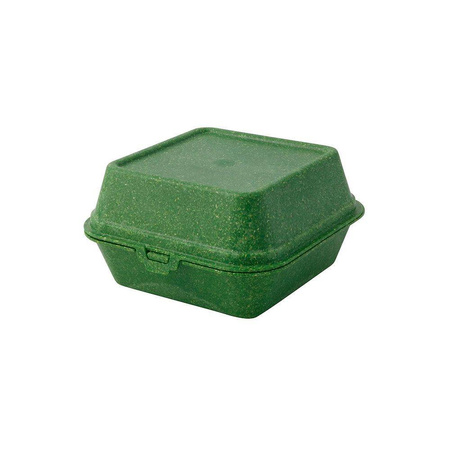 Wiederverwendbare grüne Burgerboxen, 16 x 15 x 8,5 cm, 60 Stück